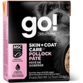 Go! Solutions SKIN + COAT CARE Pollock Pate Dog Food, 12.5-oz, case of 12