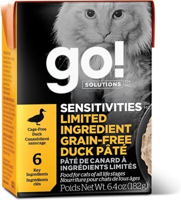 Go! SENSITIVITIES Limited Ingredient Grain-Free Duck Pate Cat Food, slide 1 of 1