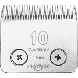 Shernbao 10 CoolEdge Blade Dog Grooming Clippers, Silver