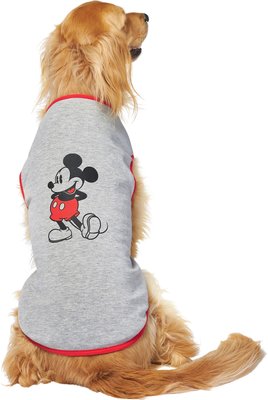 Disney Mickey Mouse Classic Dog & Cat T-shirt, Gray, slide 1 of 1