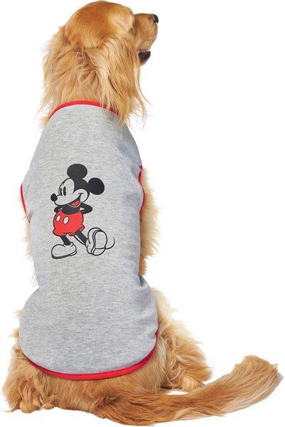 Disney Mickey Mouse Classic Dog & Cat T-shirt, Gray, X-Large slide 1 of 6