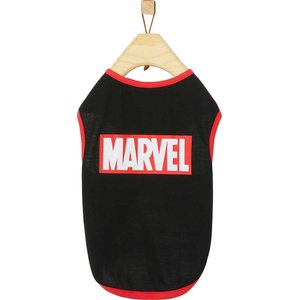 Marvel Logo Dog & Cat T-Shirt, Black, X-Small