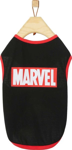 Marvel Logo Dog & Cat T-Shirt, Black, Small slide 1 of 9