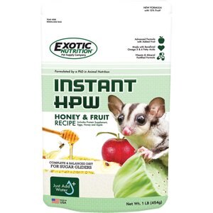 Exotic Nutrition Instant-HPW Honey & Fruit Sugar Glider Food, 1-lb bag
