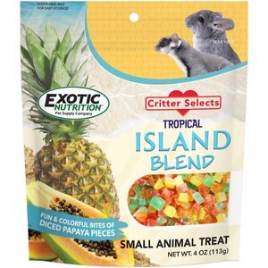 Exotic Nutrition Critter Selects Island Blend Small Animal Treats, 4-oz bag