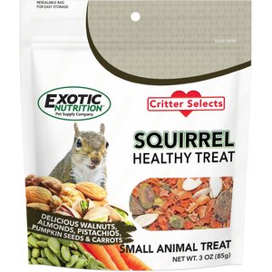Exotic Nutrition Critter Selects Squirrel Treats, 3-oz bag