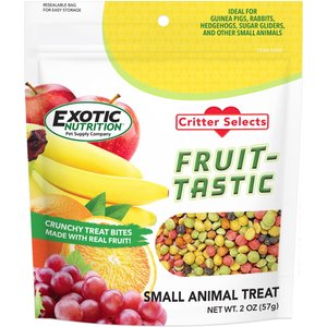 Exotic Nutrition Critter Selects Fruit-Tastic Small Animal Treats, 2-oz bag