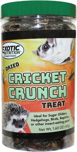 Exotic Nutrition Cricket Crunch Hedgehog Treats, 1.58-oz jar slide 1 of 3