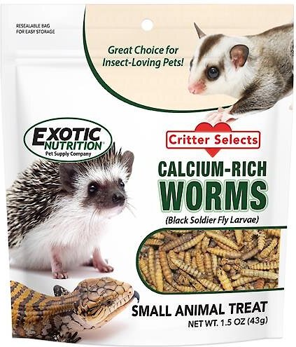 Exotic Nutrition Dried Black Soldier Fly Larvae Small Animal Treats, 1.5-oz bag slide 1 of 4