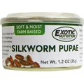 Exotic Nutrition Silkworm Pupae Hedgehog Treats, 1.2-oz can