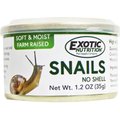 Exotic Nutrition De-Shelled Snails Canned Hedgehog Treats, 1.2-oz can