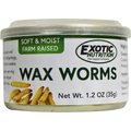 Exotic Nutrition Wax Worms Canned Hedgehog Treats, 1.2-oz can