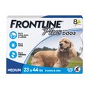 Frontline Plus Flea & Tick Spot Treatment for Medium Dogs, 23-44 lbs, 8 Doses (8-mos. supply)