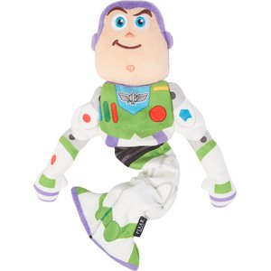 Pixar Buzz Lightyear Bungee Plush Squeaky Dog Toy