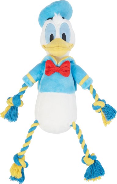 Disney Donald Duck Plush with Rope Squeaky Dog Toy  slide 1 of 4
