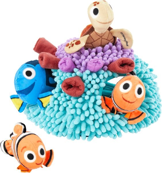 Pixar Finding Nemo's Anemone Hide & Seek Puzzle Plush Squeaky Dog Toy slide 1 of 5