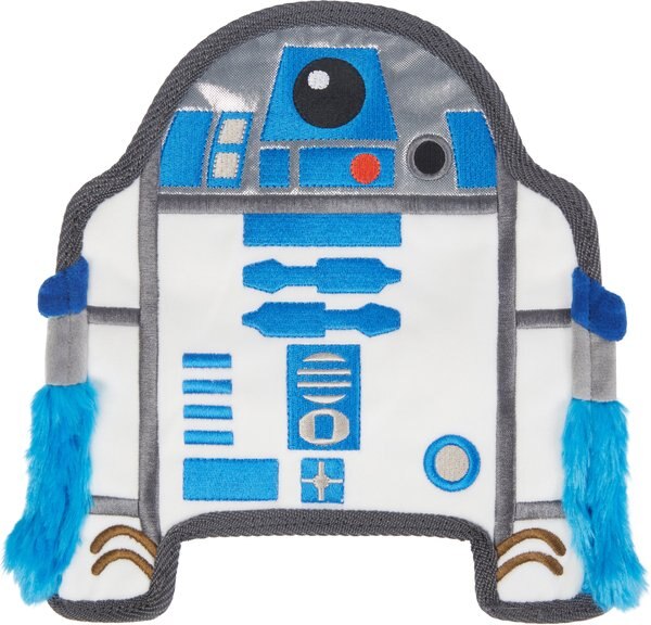 STAR WARS R2-D2 Flat Plush Squeaky Dog Toy slide 1 of 5