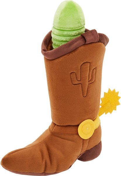 Pixar Woody's Boot Plush Squeaky Dog Toy slide 1 of 4