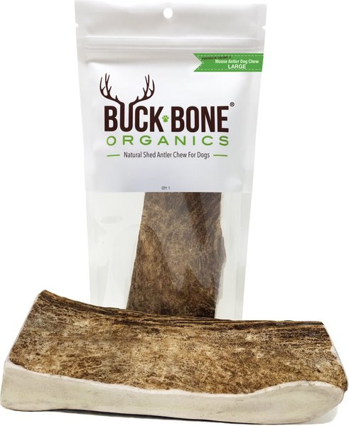 Buck Bone Organics Moose Antler Dog Treats, Large slide 1 of 5