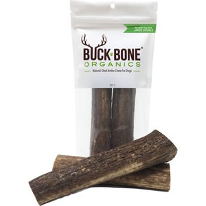 Buck Bone Organics Whole Elk Antler Dog Treats, 2 count, Large