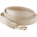 Creative Brands Saffiano Dog Leash, Champagne, 6-ft long, 1-in wide