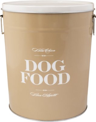Harry Barker Taupe Bon Chien Dog Food Storage Container, slide 1 of 1