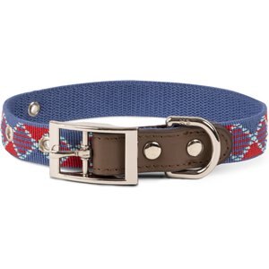 Harry Barker Plaid Polyester Dog Collar, Red, Small: 8 to 14-in neck, 3/4-in wide