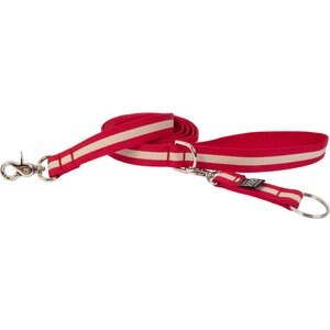 Harry Barker Eton Dog Leash, Red & Tan, 3/4-in, 6-ft