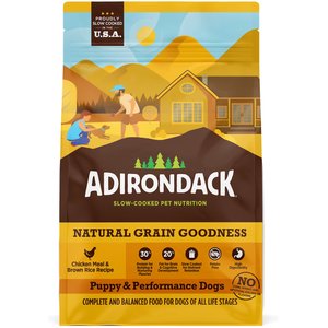 Adirondack 30% Protein High-Fat Recipe Chicken Meal & Brown Rice Puppy & Performance Dogs Dry Dog Food, 25-lb bag