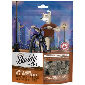 Buddy Jack's Turkey with Goji Berry Recipe Grain-Free Dog Treats, 14-oz bag