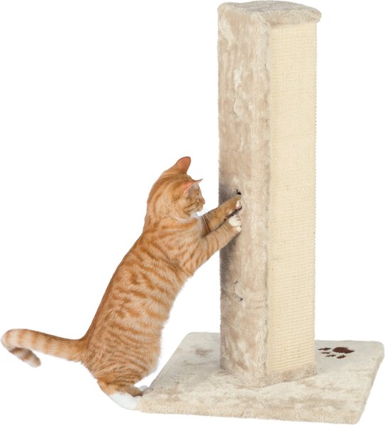 TRIXIE Soria 31.5-in Plush Tower Cat Scratching Post, Grey slide 1 of 2