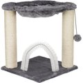 TRIXIE Baza 19.7-in Plush Cat Scratching Post With Hammock, Gray