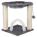 TRIXIE Baza 19.7-in Plush Cat Scratching Post With Hammock, Gray