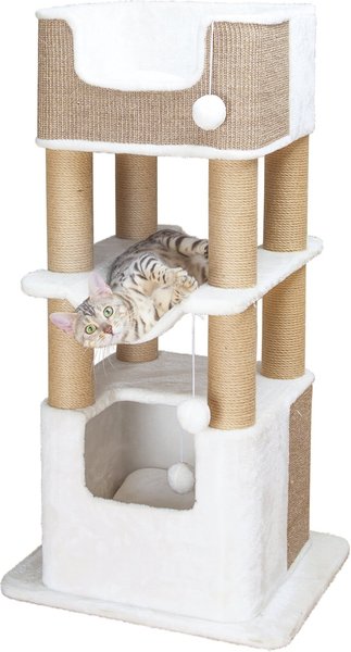 TRIXIE Lucano 43.3-in Plush Tower Cat Scratching Post slide 1 of 4