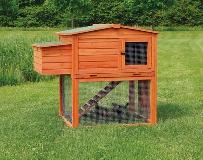 TRIXIE Natura 2-Story Peaked Roof Chicken Coop, slide 1 of 1