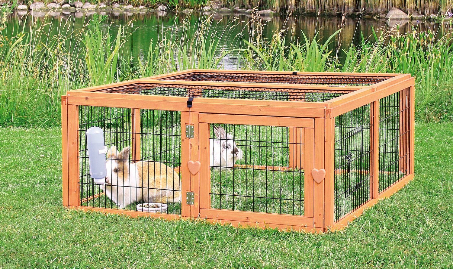 Trixie Natura Outdoor Run Rabbit Cage, Outdoor Rabbit Cage With Run
