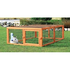 TRIXIE Natura Outdoor Run Rabbit Cage with Covered Top, Large