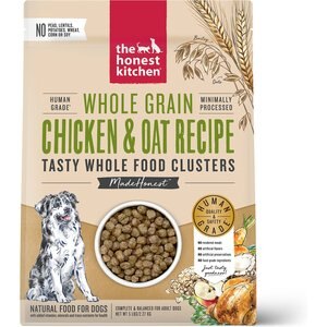 The Honest Kitchen Food Clusters Whole Grain Chicken & Oat Recipe Dog Food, 5-lb bag