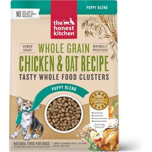 The Honest Kitchen Food Clusters Whole Grain Chicken & Oat Recipe Puppy Blend Dog Food, 4-lb bag