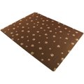 Drymate Brown Stripe Tan Paw Dog Crate Mat, Medium