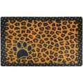 Drymate Tan Leopard Pet Bowl Dog & Cat Place Mat