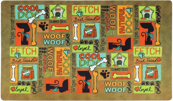 Drymate Cool Dog Dog Placemat, Brown, Small slide 1 of 7