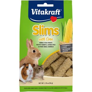 Vitakraft Slims Corn Flavor Small Animal Treats, 1.76-oz bag