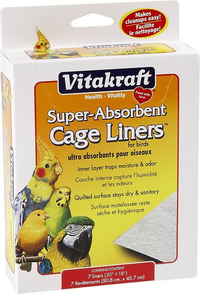 Vitakraft Super-Absorbent Bird Cage Liner, 7 count slide 1 of 2