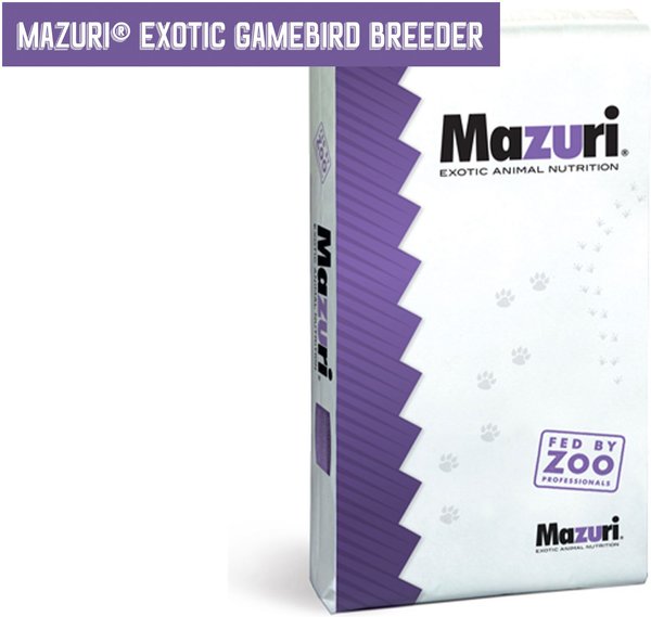 Mazuri Exotic Gamebird Breeder Food, 40-lb box slide 1 of 7