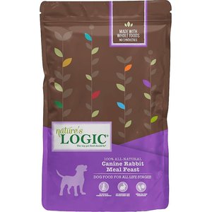 Nature's Logic Canine Rabbit Meal Feast All Life Stages Dry Dog Food, 25-lb bag