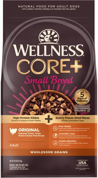 Wellness CORE RawRev Wholesome Grains Small Breed Original Recipe High Protein Dry Dog Food, 10-lb bag slide 1 of 7