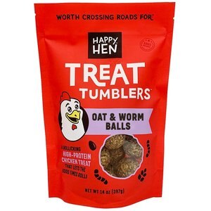 Happy Hen Treats Treat Tumblers Seeds & Mealworms Chicken Treats, 14-oz bag