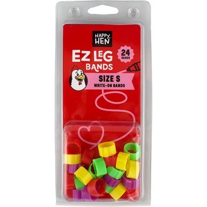 Happy Hen Treats EZ Chicken Leg Bands, 24 count, Small