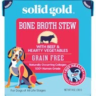 Solid Gold Bone Broth Stew with Beef & Hearty Vegetables Grain-Free Dog Food Topper, 11-oz box